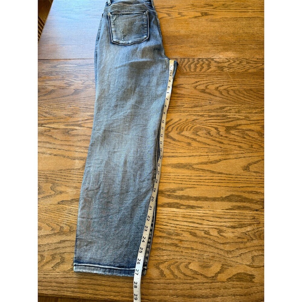 Judy Blue Womens Size 15 Boyfriend Jeans High Rise Blue Distressed - Picture 6 of 8